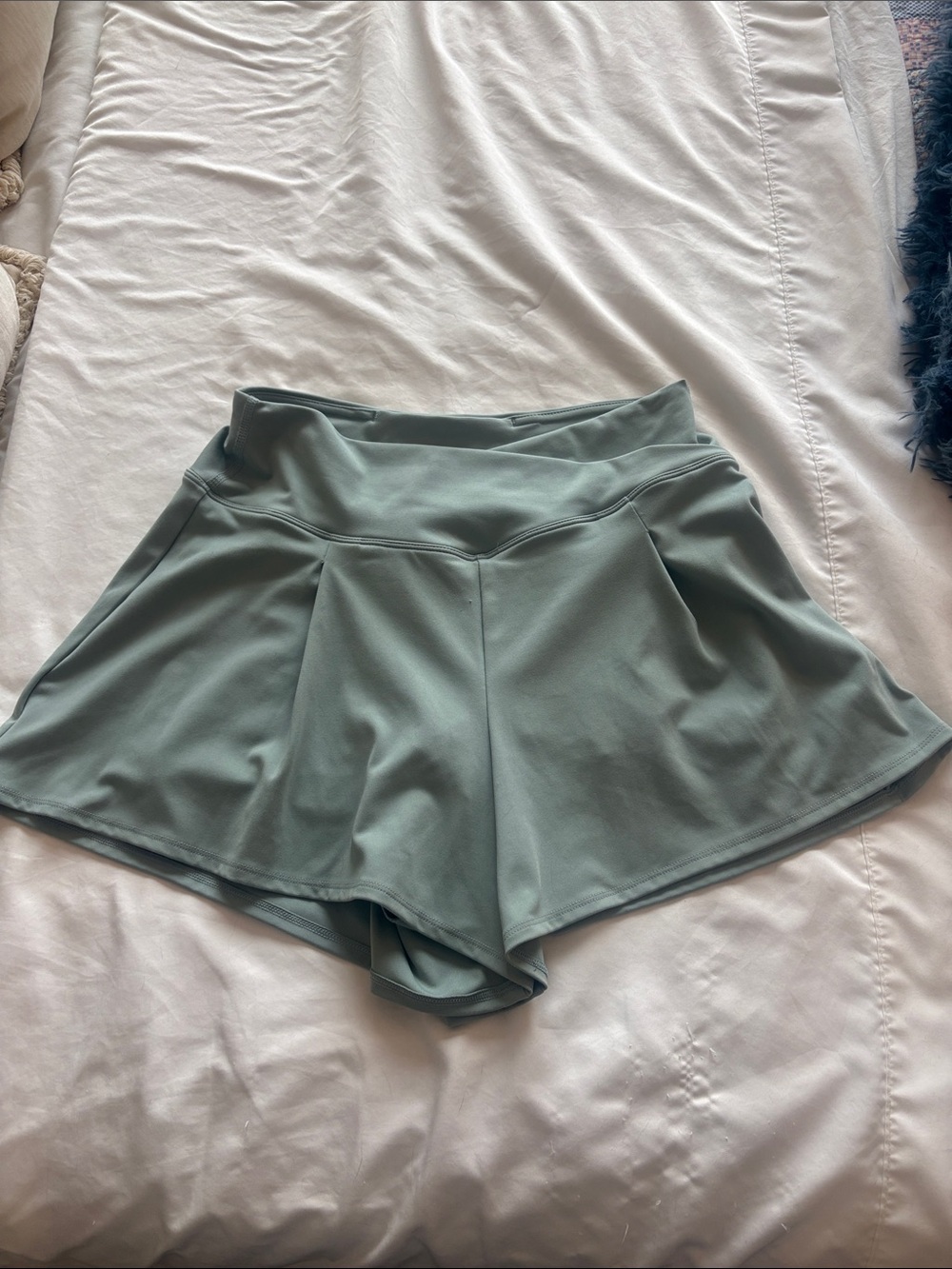 Yogalicious Sage Green Athletic Skort Shorts